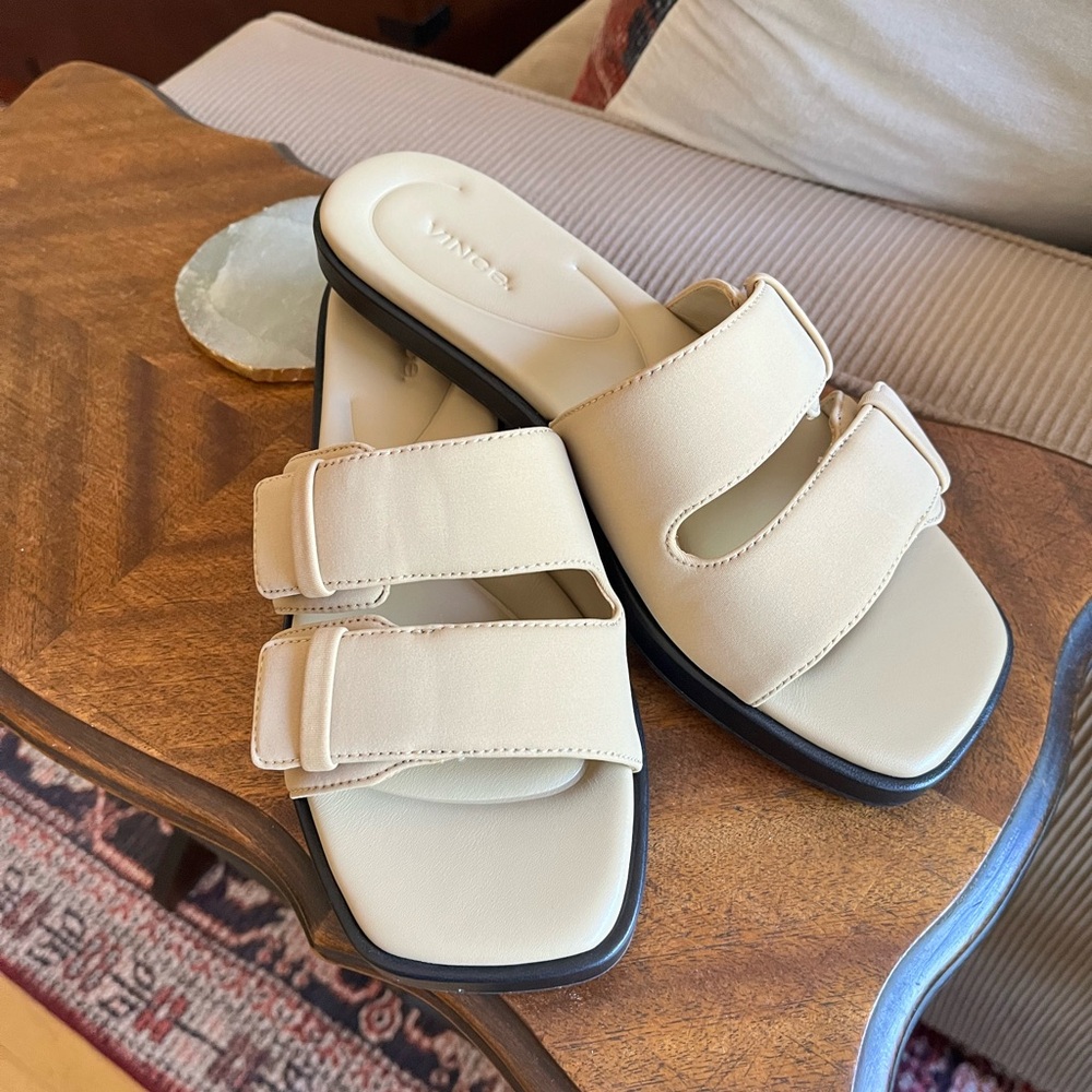 Vince Suede Slides - 9/40